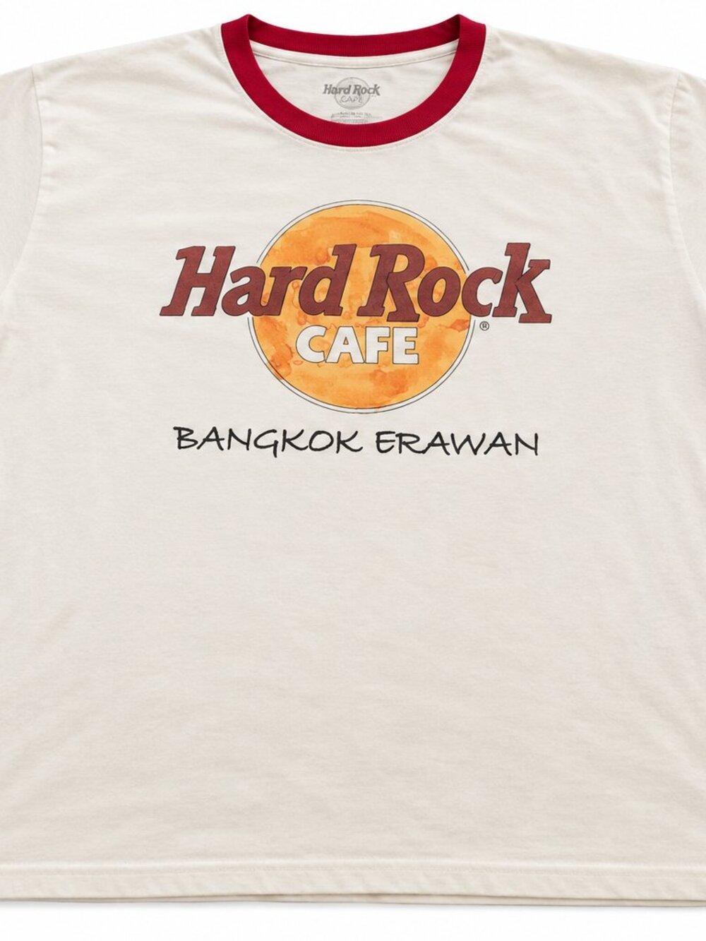 Hard Rock Cafe Bangkok Erawan Thailand Ringer T-Shirt Men's L